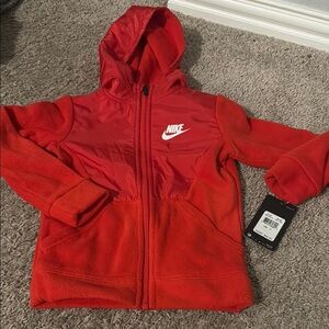 Nike Bold Red Fleece Jacket